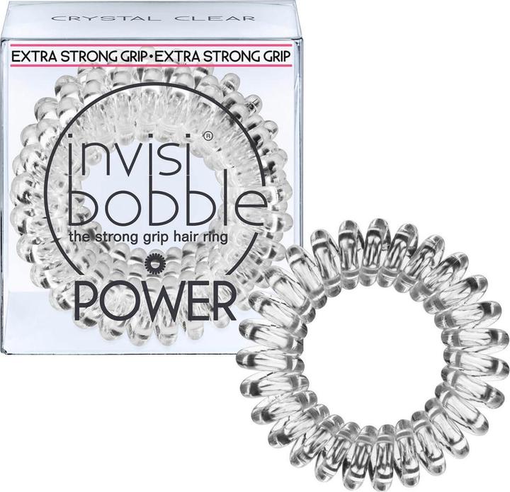 Image du produit Invisibobble Attaches de cheveux Power crystal clear 3 pcs (Élastiques à cheveux)
