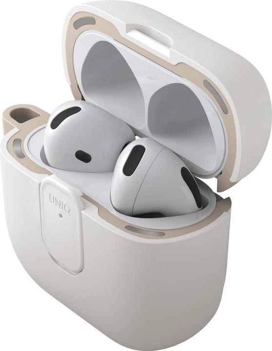 Actual product image Uniq Case Clyde for AirPods 4 Lock Case beige (Headphone sleeve)