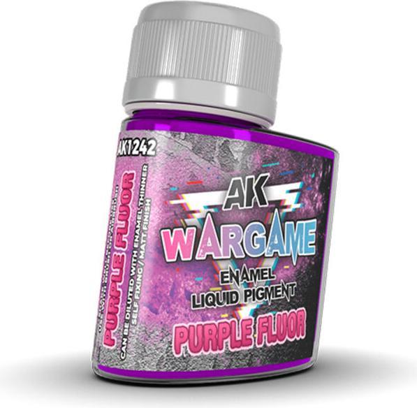 Actual product image AK Interactive Pot de Pigments Liquide Enamel - Purple Fluor (35 ml)