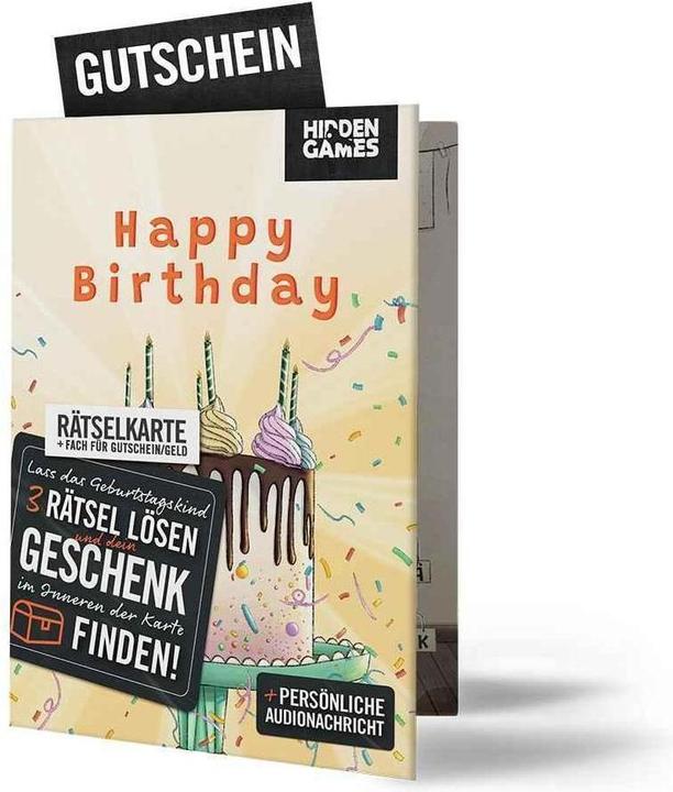 Hidden Games Rätselhafter Geburtstag Rätselkarte (Deutsch)