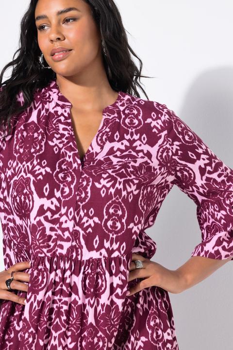 Image du produit Studio Untold Robe maxi coupe trapèze à volants, imprimé intégral (54)
