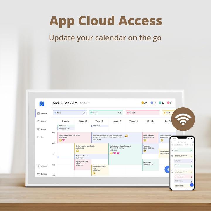 Productafbeelding Dragon Touch Pianificatore Familiare Calendario Digitale