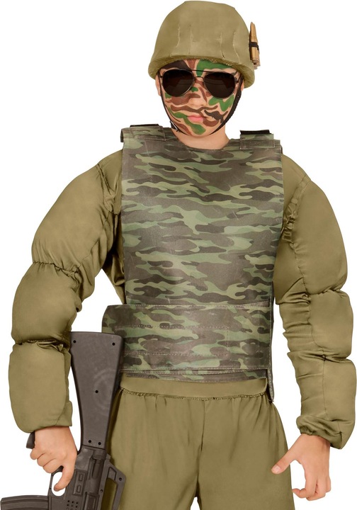 Produktbild Widmann Schusssichere Weste Camouflage für Kinder 6-10 Jahre (One Size)