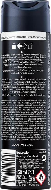 Immagine prodotto NIVEA MEN Multipack Black & White Invisible Original Spray (6 Stück) (Getto vaporizzato, 150 ml)