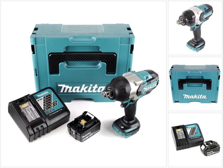 Produktbild Makita DTW 1001 RF1J Akku Schlagschrauber 18V 3/4“ 1050Nm Brushless + 1x Akku 3,0Ah + Ladegerät + Ma (Akkubetrieb)