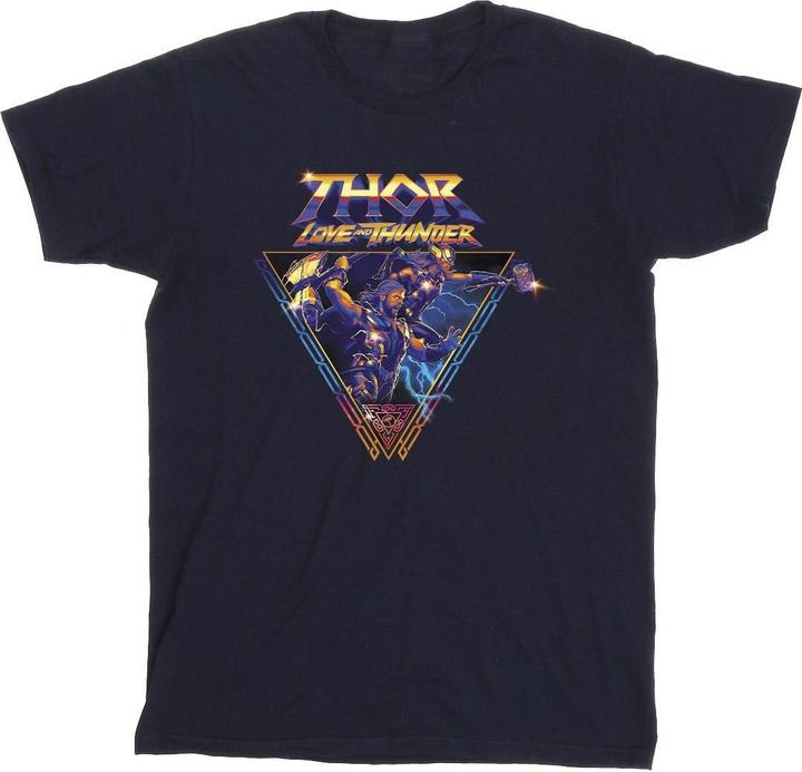 Actual product image Boys Thor Love And Thunder Logo Triangle T-Shirt (140, 146)