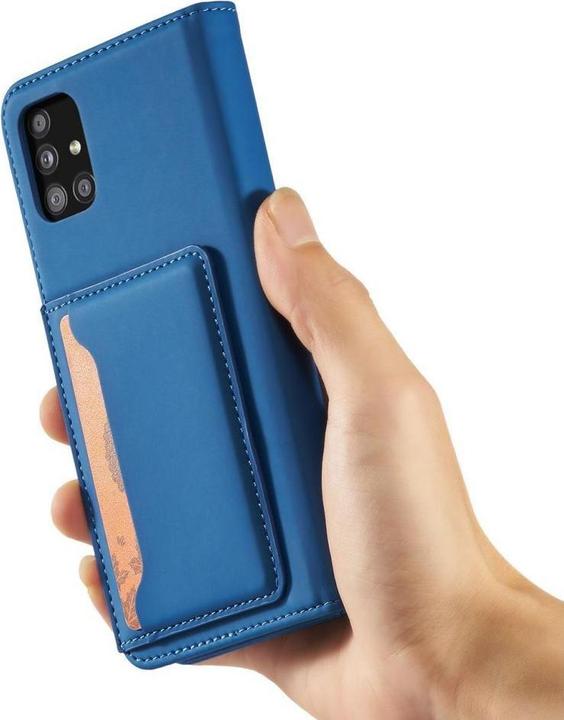 Image du produit Hurtel Étui magnétique pour Xiaomi Redmi Note 11 Porte-cartes bleu (Xiaomi Redmi Note 11)