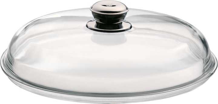 WMF Glasdeckel Pfannendeckel 28cm Kochtopfdeckel Ersatzdeckel Metallknauf (28 cm, Glas, Metall)