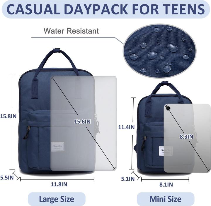 Produktbild Only-Bags.Store Schulrucksack für Teenager, leichter und wasserdichter Schulrucksack, multifunktionaler (8.90 l)