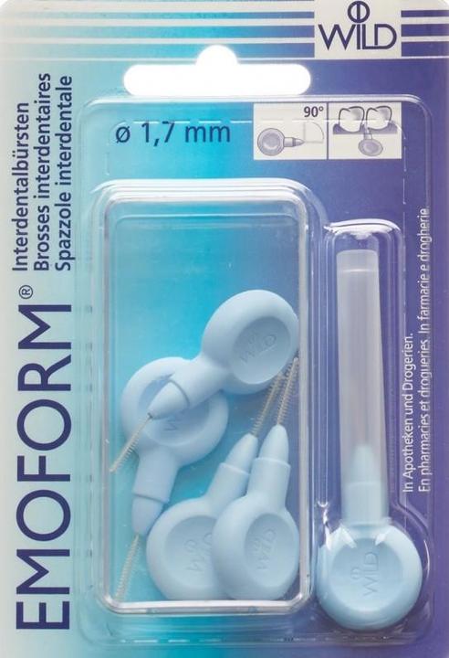 Actual product image Emoform Interdentalbürsten 1.7mm hellblau (5 x, 1.70 mm)