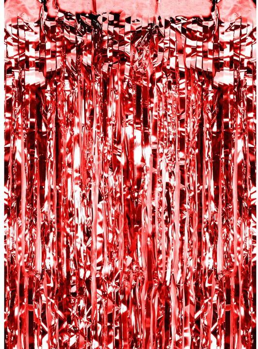 Produktbild Partydeco Partyaccessoire Vorhang 90 x 250 cm, Rot (1 Stück)