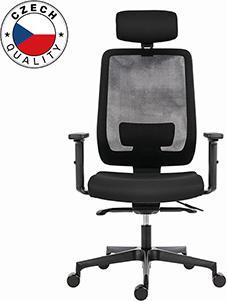 Produktbild Powerton ERGO LUCIE Ergonomischer Bürostuhl, Schwarz