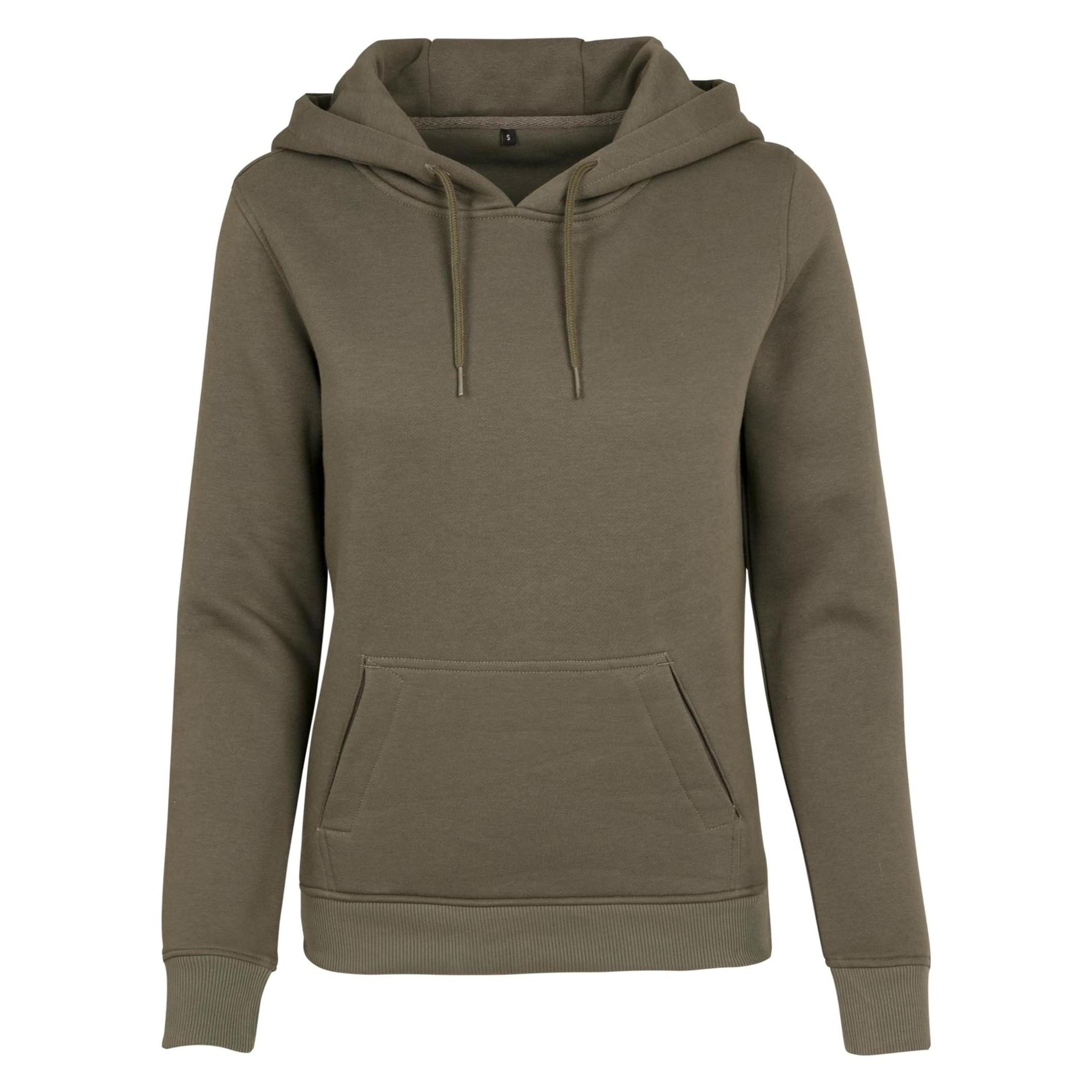 Build Your Brand, Damen, Pullover, Ladies' Heavy Hoody, Grün, (3XL)