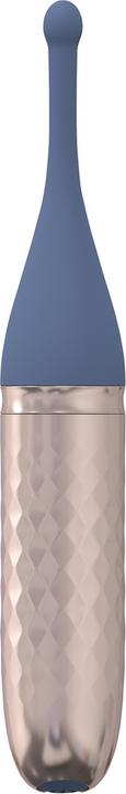 Actual product image Loveline The Thrill - 10 Speed Interchangeable Vibrator - Blue