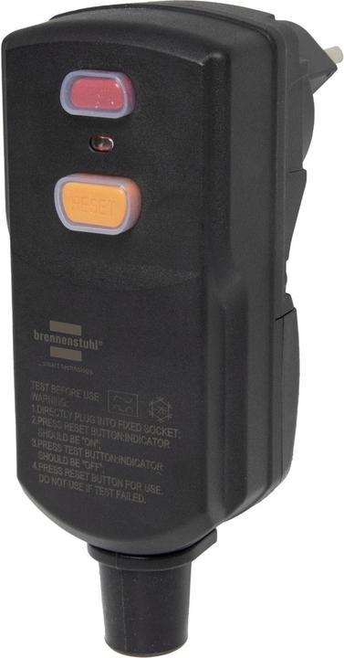 Produktbild Brennenstuhl FI-Zwischen-Schutzschalter 10A-30mA, Typ A, 230 V, IP55