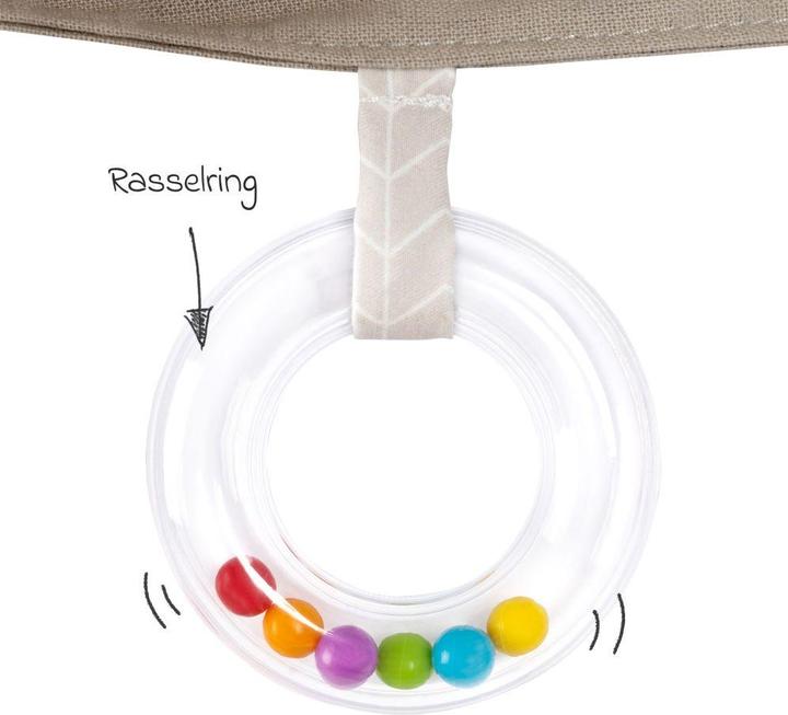 Produktbild Fehn Kinderwagenketten Kinderwagenkette mit Rassel & Quietsche - Esel & Schaf