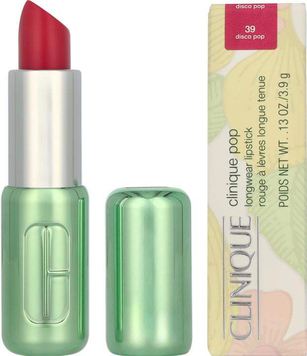 Actual product image Clinique Pop Longwear Lipstick Disco Pop - Satin 3.9g (Disco Pop)