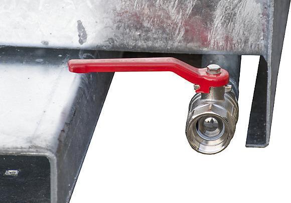 Produktbild eurokraft pro MINI Späne-Kippbehälter, niedrige Bauhöhe, Volumen 0,46 m³, verzinkt (460 l)