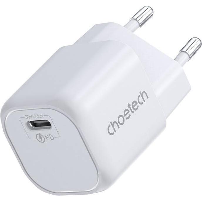 Choetech Wall charger PD5007 30W (white) (30 W), USB Ladegerät, Weiss
