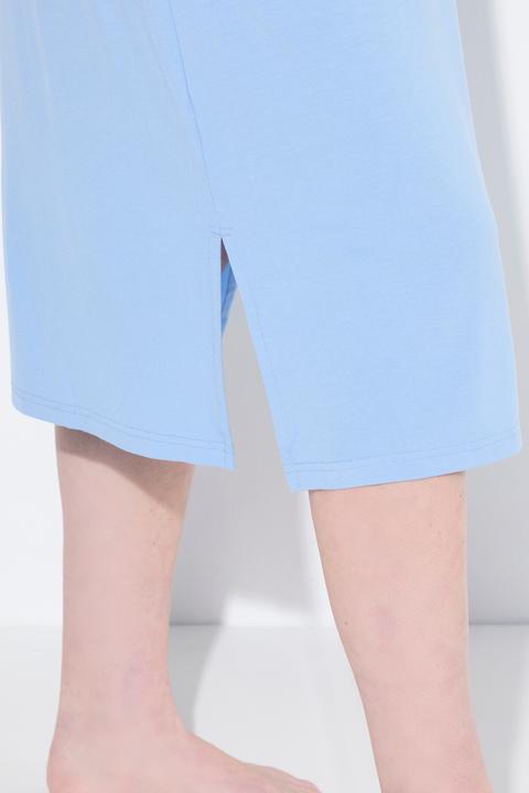 Image du produit Ulla Popken Chemise de nuit, décolleté en V et manches courtes, dentelle sur les épaules et les manches (58)