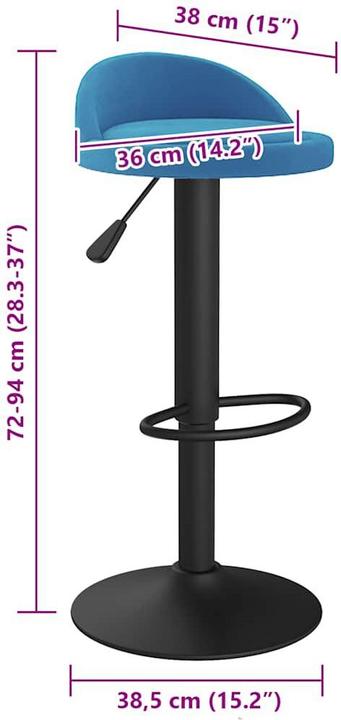 Produktbild vidaXL Barhocker