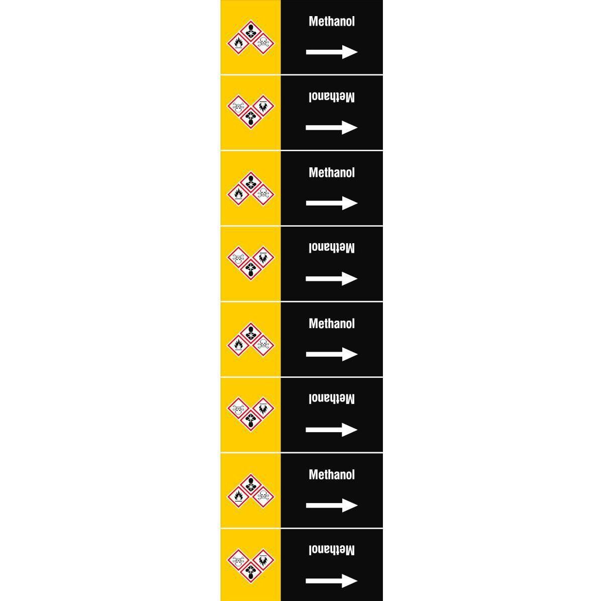 Brady, Etiketten, ISO 20560 Pipe Markers -