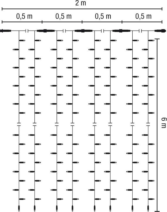 Nährwerte und Zutaten Scharnberger+Hasenbein LED-Drape Lite 800 (800 cm, Outdoor)