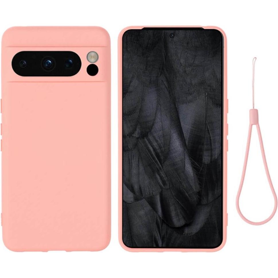 Cover-Discount Google Pixel 8 Pro - Silikon Gummi Hülle rosa (Google Pixel 8 Pro), Smartphone Hülle, Rosa