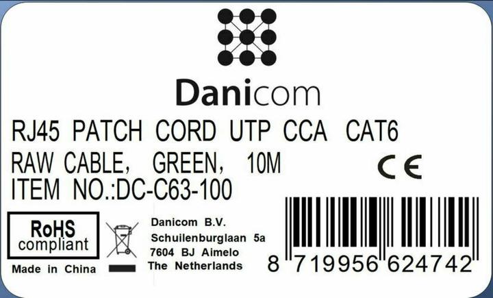 Produktbild Dsit CAT 6 Netzwerkkabel U/UTP (CAT6, 10 m)