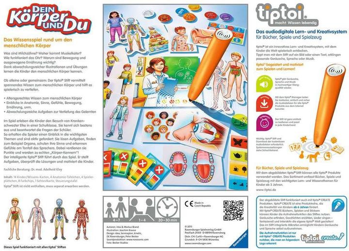 Produktbild tiptoi Dein Körper und Du (Deutsch, 4 - 7 Jahre)