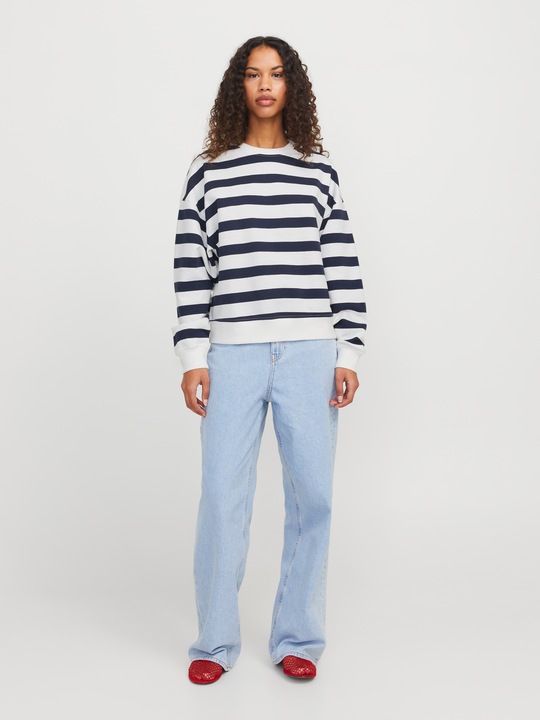 Produktbild JJXX Jxalfa Stripe Rlx Ls Crew Swt Ln (M)
