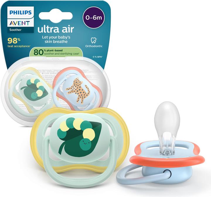 Actual product image Philips Avent Pacifier SCF087/02 ultra air (2x, 0 - 6 Months)