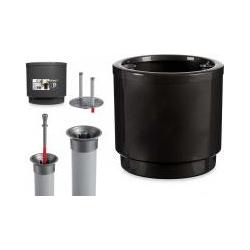 Ibergarden, Blumentopf, Kunststoff-Blumentopf mit Wasserreservoir 38cm ant (38 cm)