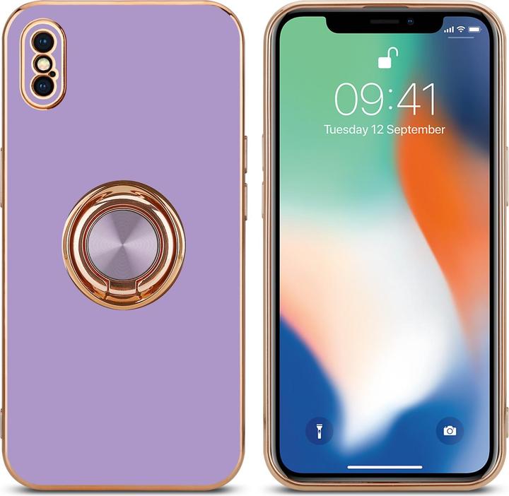 Actual product image Cadorabo Case for Apple iPhone XS MAX in TPU with camera protection and ring LM089 Style (Apple iPhone XS Max)