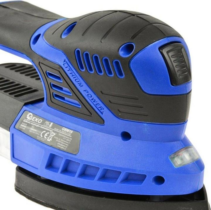 Produktbild GEKO Vibrationsschleifer Akku 18V - ohne Akku und Ladegerät (Oszillationsschleifer)