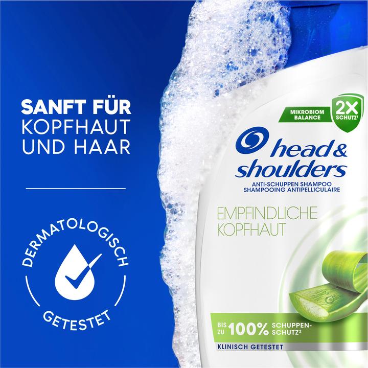 Actual product image Head & Shoulders Anti-Schuppen Shampoo Sensitive Shampoo (500 ml, Liquid shampoo)