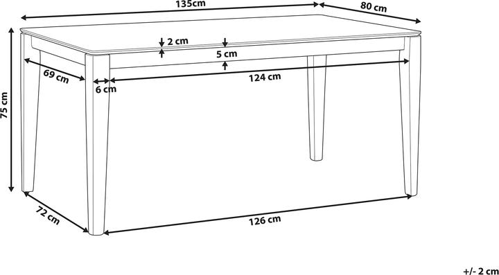 Actual product image Beliani Cedar (135 x 80 x 75 cm)