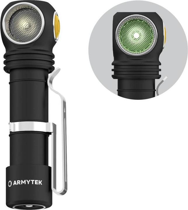 Produktbild ArmyTek Wizard C2 WG Warm LED Stirnlampe akkubetrieben 1100lm 13h F09201W (1100 lm)
