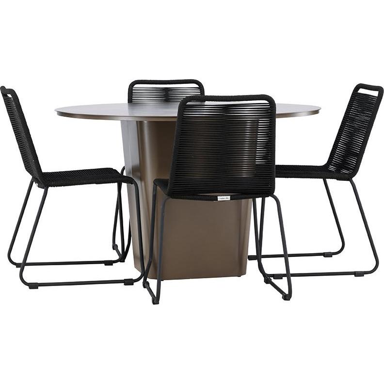 Ebuy24, Gartentisch + Balkontisch, Gartenset SantaFeLindos (120 cm)