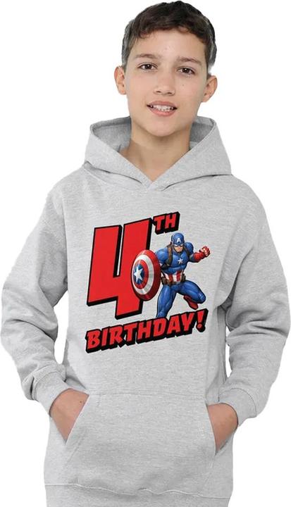 Image du produit Captain America - Sweat à capuche 4TH BIRTHDAY - Enfant (116)