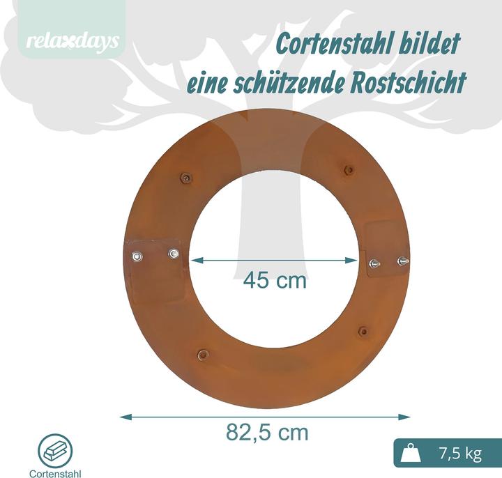 Actual product image Relaxdays tree rim (80 cm)