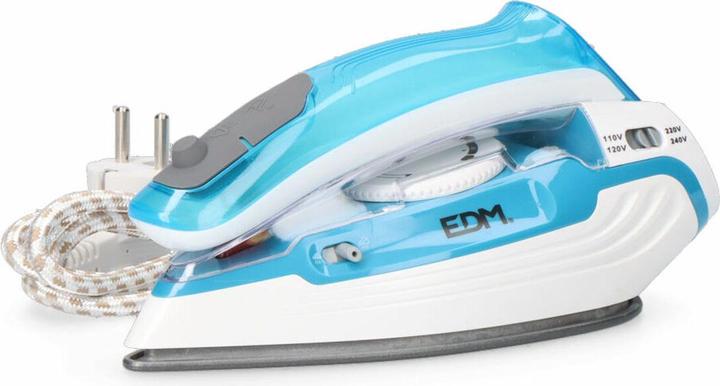 Produktbild EDM Bügeleisen 07305 Blau Weiss 1100 W Unterwegs (1100 W)