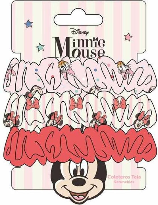 Disney Kinder Haar Scrunchies 3 Stück Minnie (Haargummi Set)