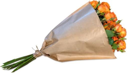 Fleurop Bundle of orange Polyantha Roses (Cut flowers)