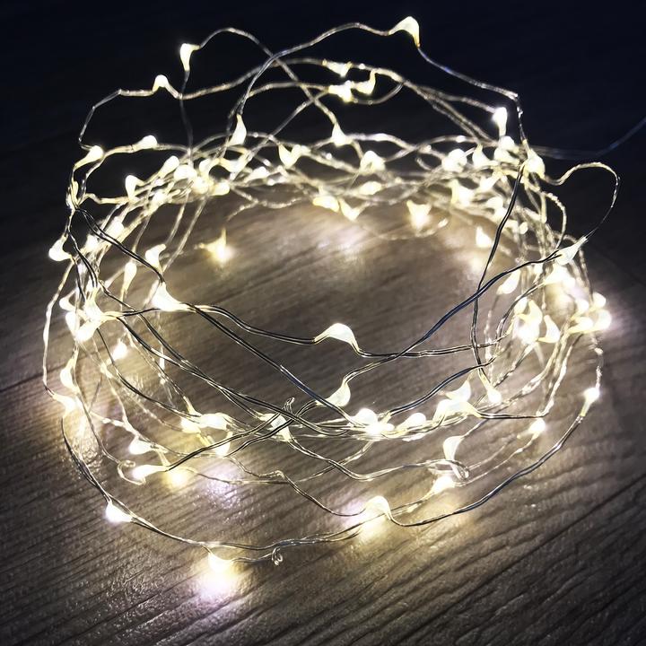 Actual product image Mojawo 100 LED fairy lights Christmas lights battery operated (5.10 m)