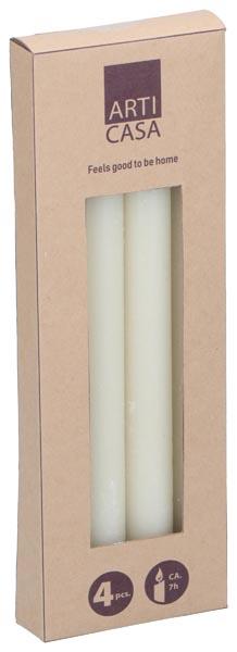 Produktbild Arti Casa Rustic dinner candle 4pc creme (4 Stk.)