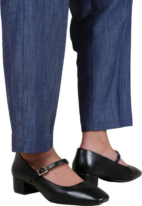 Actual product image Where's That From Womens/Ladies Oslo Square Toe Wide Low Block Heel Court Shoes (41)