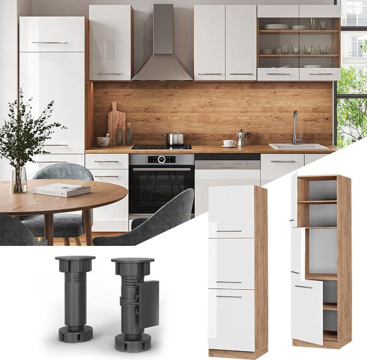 Produktbild Vicco Herdumbauschrank Fame-Line (60 x 58 x 206.80 cm)