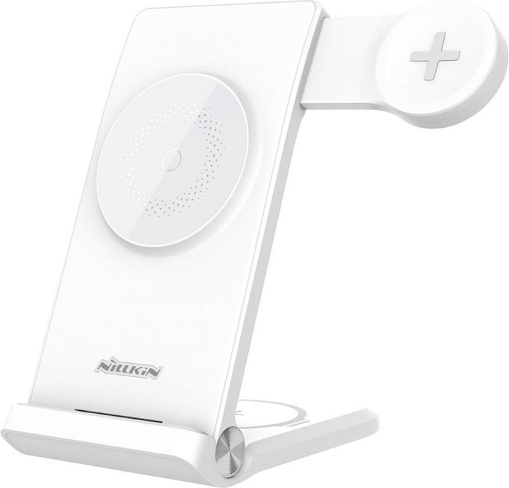 Actual product image Nillkin PowerTrio 3in1 Wireless Charger MagSafe for Samsung Watch White