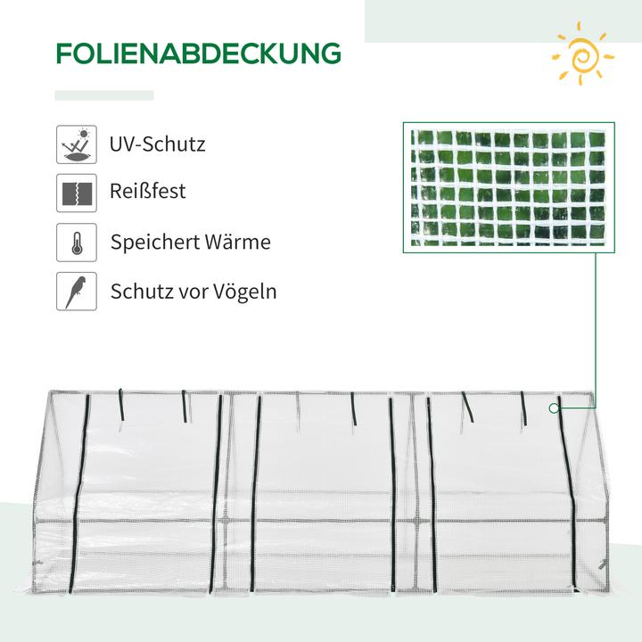 Nährwerte und Zutaten Outsunny Folientunnel mit 3 Türen